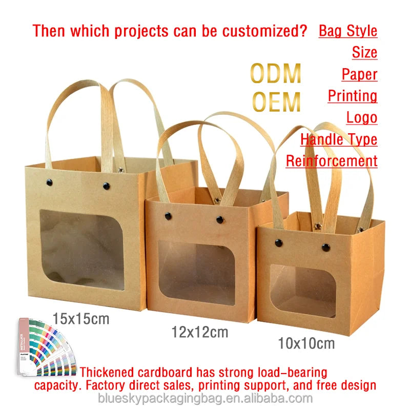 OEM/ODM Customized Logo Printed Smiling Face Paper Gift Bags Personalized Paper Carry Bags Handle Paper Bags for Daily Party
