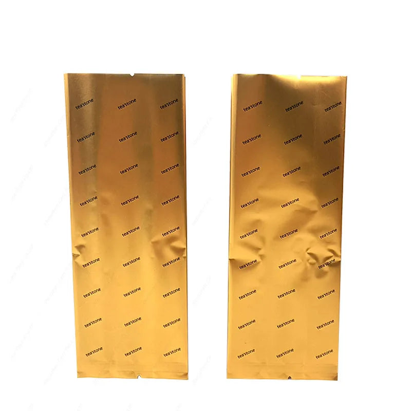 Biodegradable Custom Glossy Printed Tea Coffee Food Package Pouch Ziplock Packaging Bag Heat Seal Back Sealing Side Gusset Bag