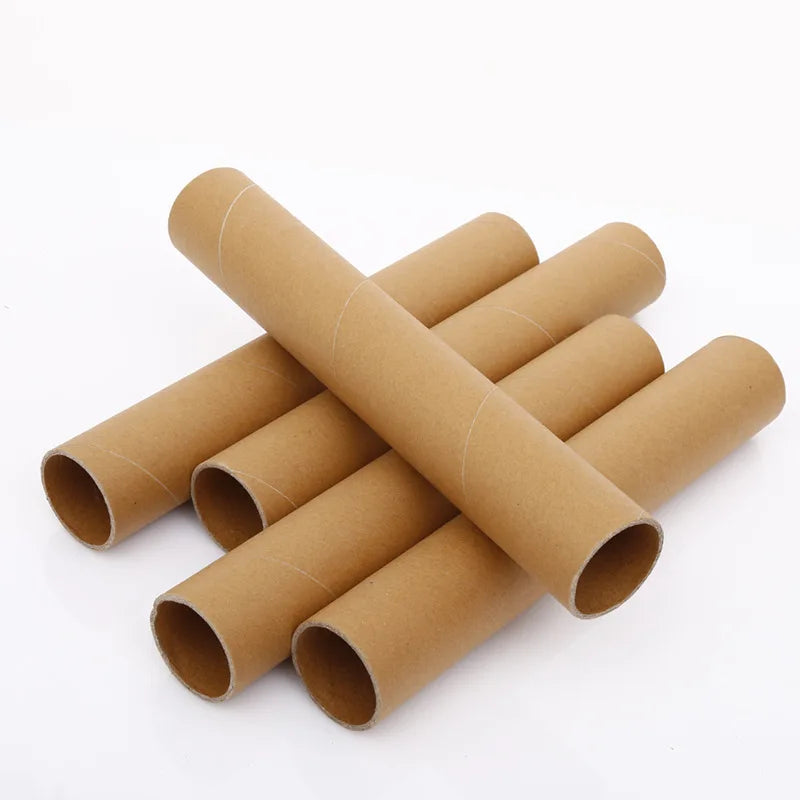 Custom Heavy-Duty Kraft Paper Shipping Tube Packaging with Plastic Ends Custom Logo Long Shipping Cardboard Tube for Parcels