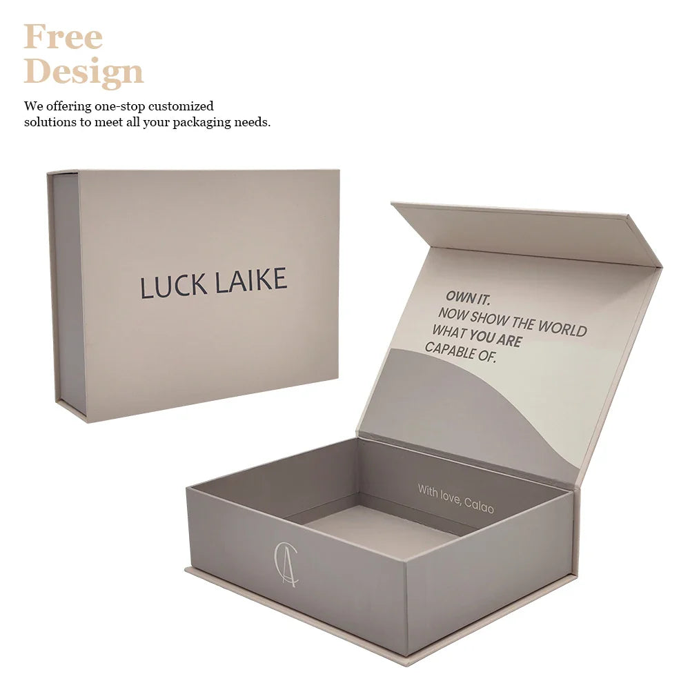 Luxury Cardboard Matte Black Rigid Card Package Gift Foldable Magnetic Closure Boxes Wholesale Custom Packaging
