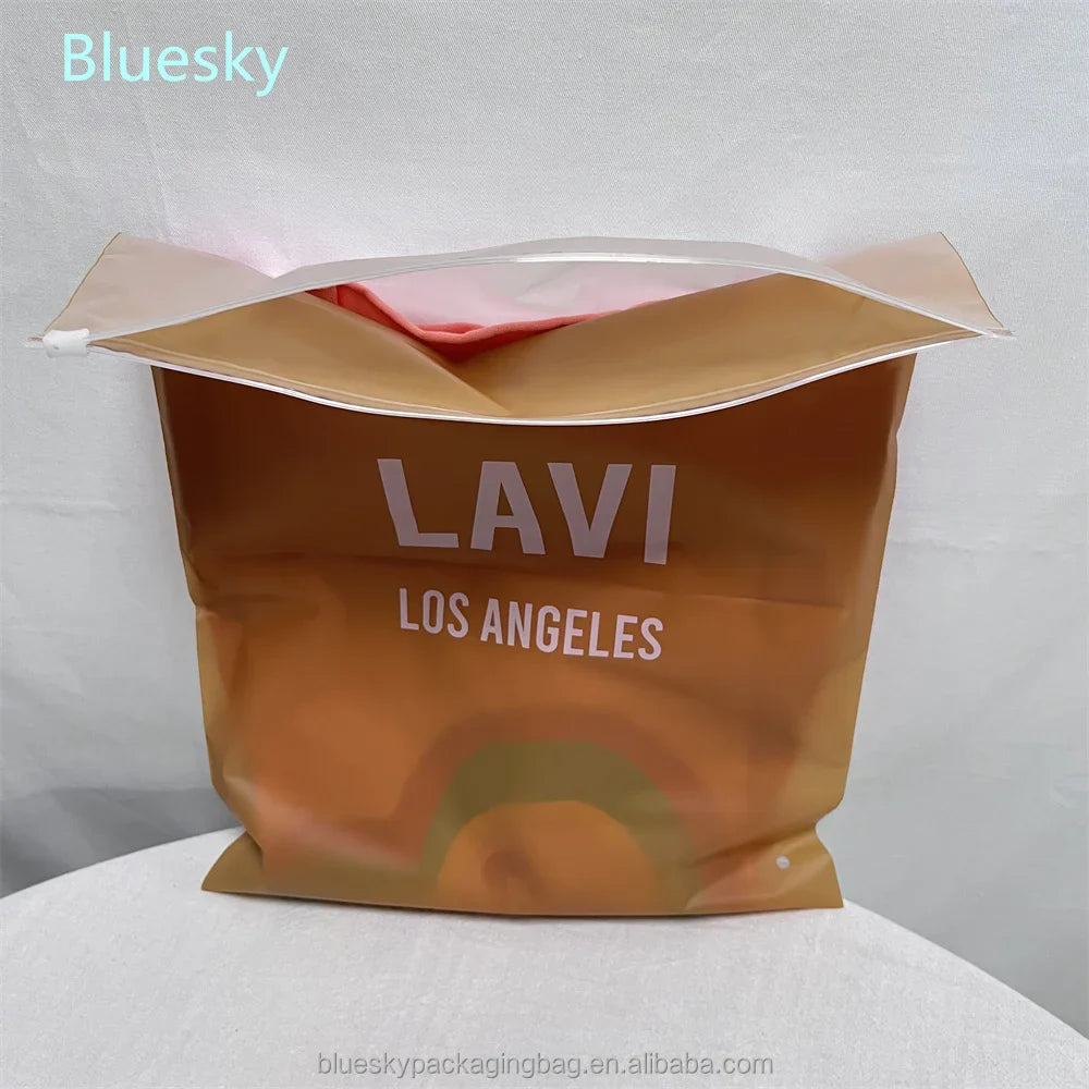 Eco-Friendly Recycled PET Zipper Bag, Custom Printed Branding Ziplock Pouch for Retail/Promotion