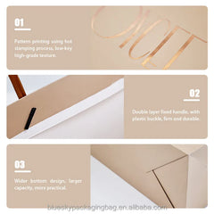 Eco-Friendly Art Paper Handheld Bags with Handles - Custom Logo Printing Paper Bag for Gifts, Shopping, Retail Stores,Jewelry