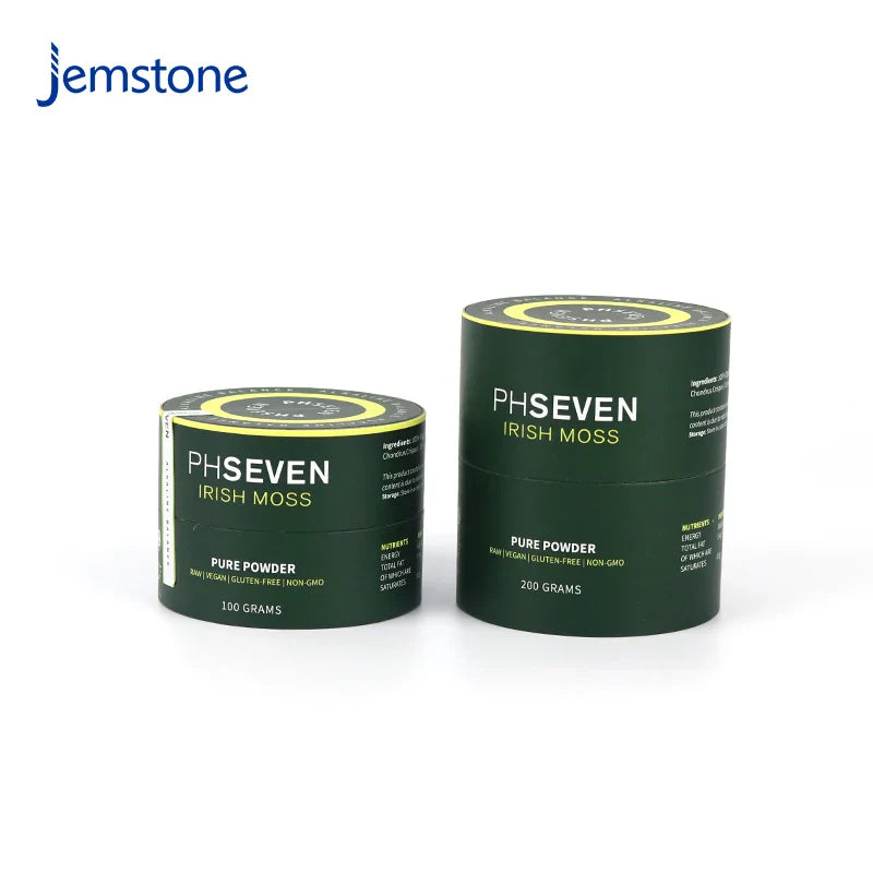 Custom Recyclable Luxury Round Powder Spice Paper Tube Food Grade Kraft Cardboard Tea Coffee Candle Cylinder Packaging