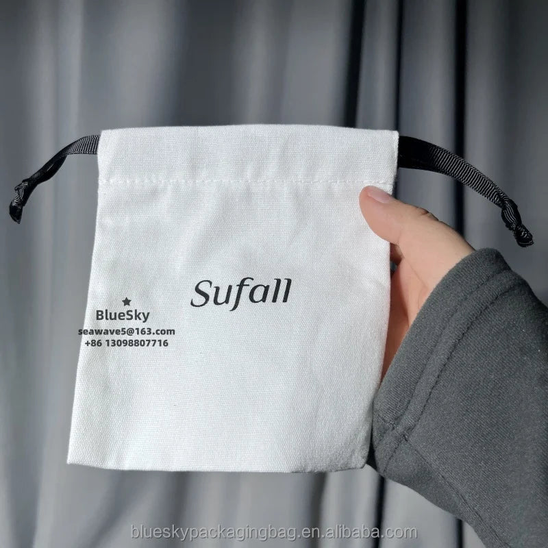 Eco Friendly Drawstring Bags Hotel Welcome Bags Corporate Gift Bags OEM Linen Cotton Bags Handmade Soap Packaging