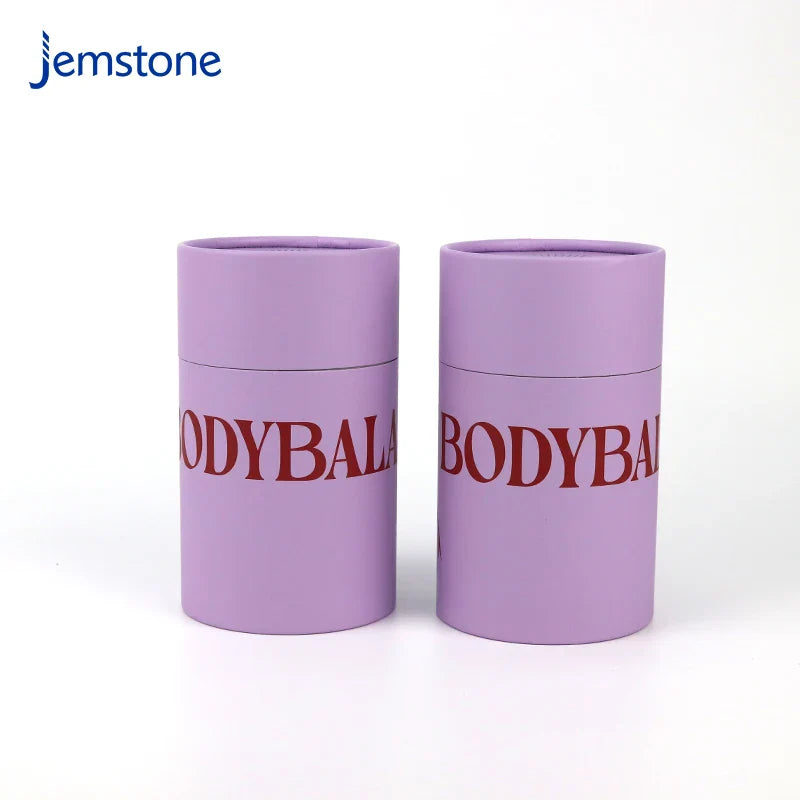 Custom Logo Kraft Skincare Cardboard Essential Oil Body Lotion Paper Tube Eco-Friendly Luxury Perfume Cylinder Box Packaging