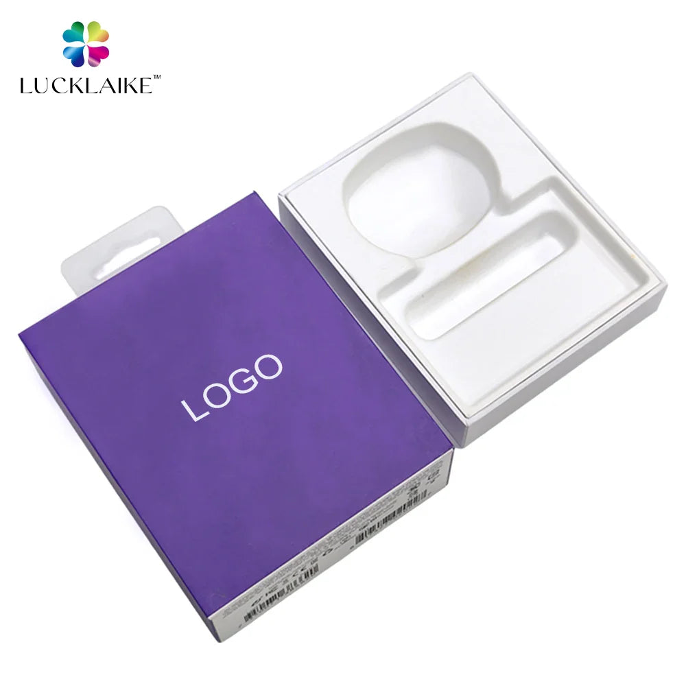 Unique Luxury Black EVA Wrapped 3 Layers Cardboard Headset With Charging Gift Set Gift Packaging Earphone Box