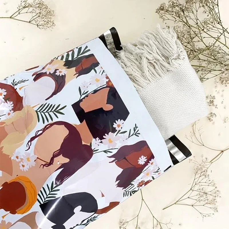 Custom Printed Design Eco Friendly Recycled Matte 10x13 Poly Mailer Envelopes Mailing Courier Packaging Bags for Clothing