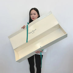 Custom Logo Luxury Printing Color Oversized Big Large Jumbo Size Beige Cardboard Folding Foldable Magnetic Gift Box