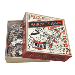 Wholesale Custom Printing Paper Cardboard Japan Sumo Brain Game Puzzles 500 1000 Pieces Jigsaw Puzzle for Kids Adults