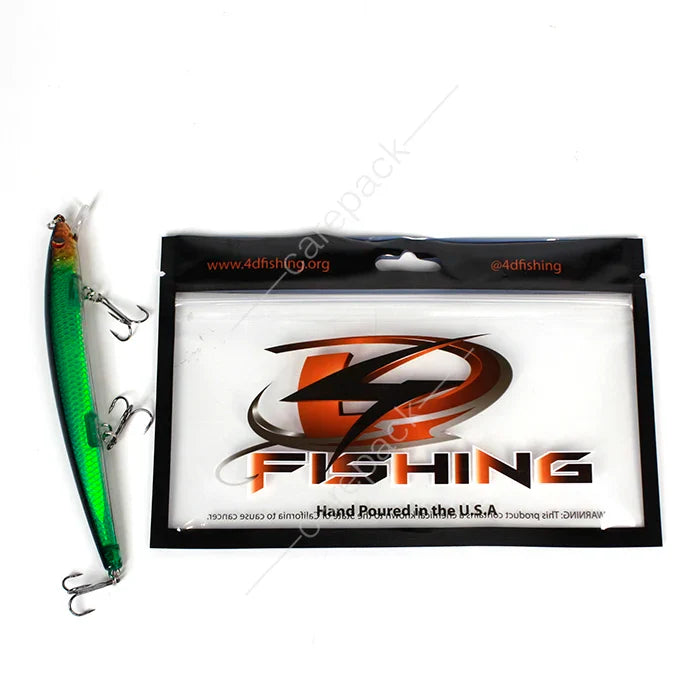 Custom Printed Smell Proof Fish Food Bags Ziplock Plastic Fishing Lure Packing Bag