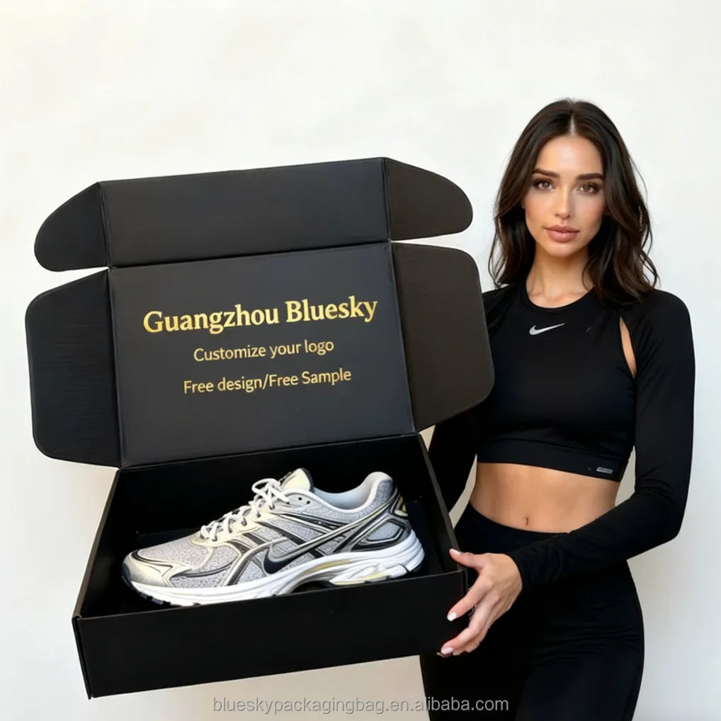 Customized Black Luxury Cosmetic Paper Boxes Perfume Packaging Boxes and Kraft Business Corrugated Cartons