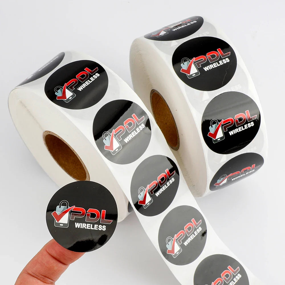 Personalised Customized Roll Waterproof Gold Foil Round Label Printing Custom Business Product Logo Stickers for Packaging Label