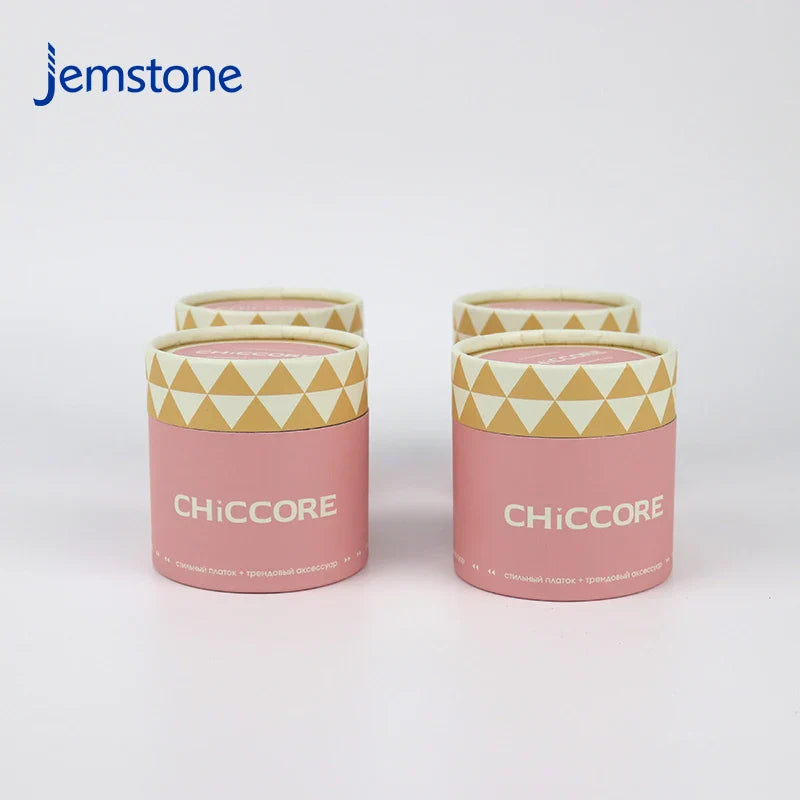 Eco-Friendly Custom logo Perfume Cylinder Packaging Food Tea Coffee Paper Tube Kraft Cardboard Tube for Accessories Candle