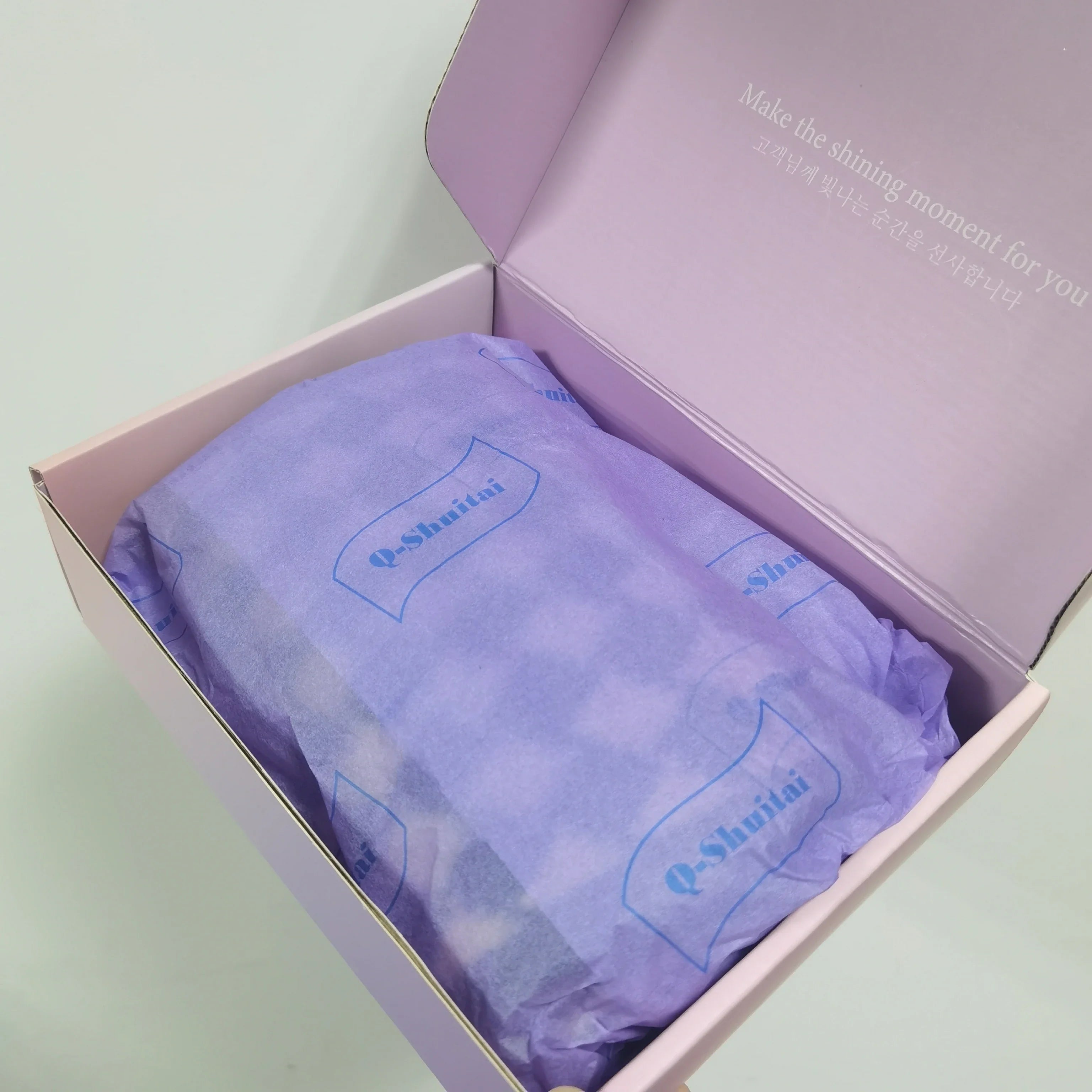 Luxury Metallic Gift Wrapping Paper, Rose Gold/Silver Foil Paper for Premium Boxes, 22x300cm, High-End Packaging Solution