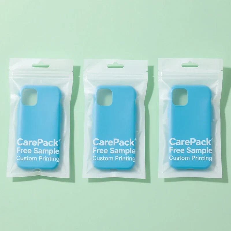 Mobile Cell Phone Case Self-sealing Waterproof PE Clear Iphone 17 Three Side Seal Pouches With Own Logo