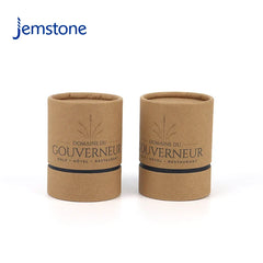 Eco-Friendly Custom Round Candle Cardboard Tube Cylinder Packaging Brown Kraft Paper Tube with UV Printing for Skincare