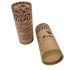 Cosmetic Package Printing Logo Black Paperboard Cylinder Round Perfume Custom Cardboard Paper Tube Packaging