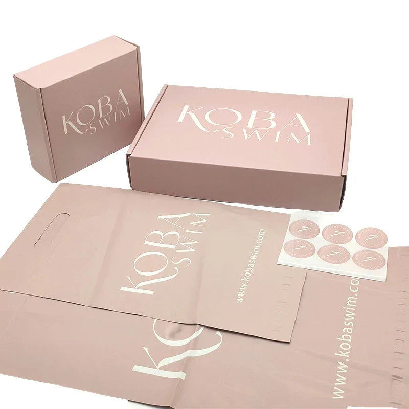 Custom Printed Eco Friendly Self Sealing Plastic Poly Mailers Mailing Bags Courier Shipping Bag With Handle for Clothing