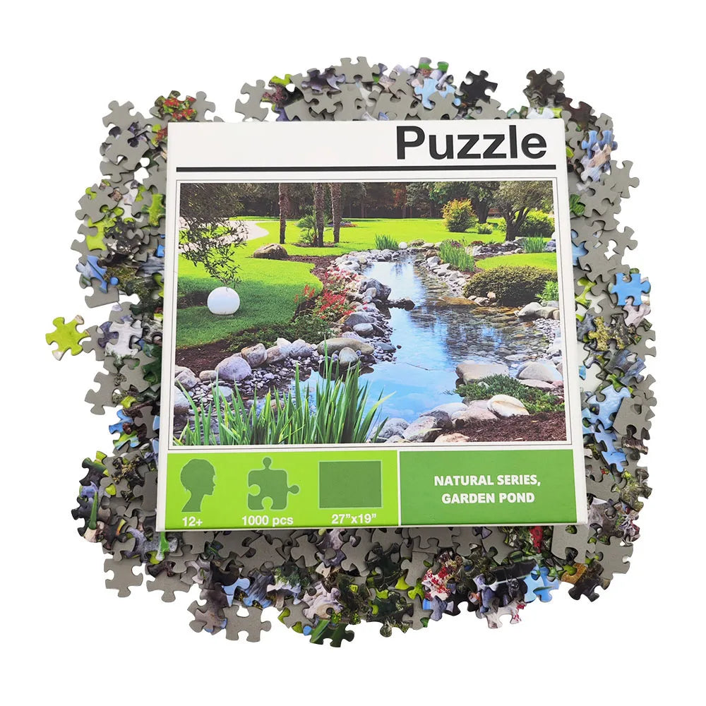 Oem Custom Printing Kids Toys Cartoon Paper Puzzle Board Games Cardboard Jigsaw Puzzles Accessories for Adults 1000 Pieces