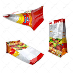 High Quality Biodegradable Self Custom Laminated Dried Fruits Eight Side Sealed Bag With Zipper for Food Packaging