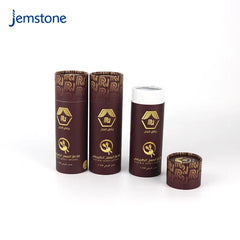 Custom Logo Eco-Friendly Luxury Food Tea Coffee Candle Perfume Cylinder Box Packaging Kraft Cardboard Honey Sprayer Paper Tube
