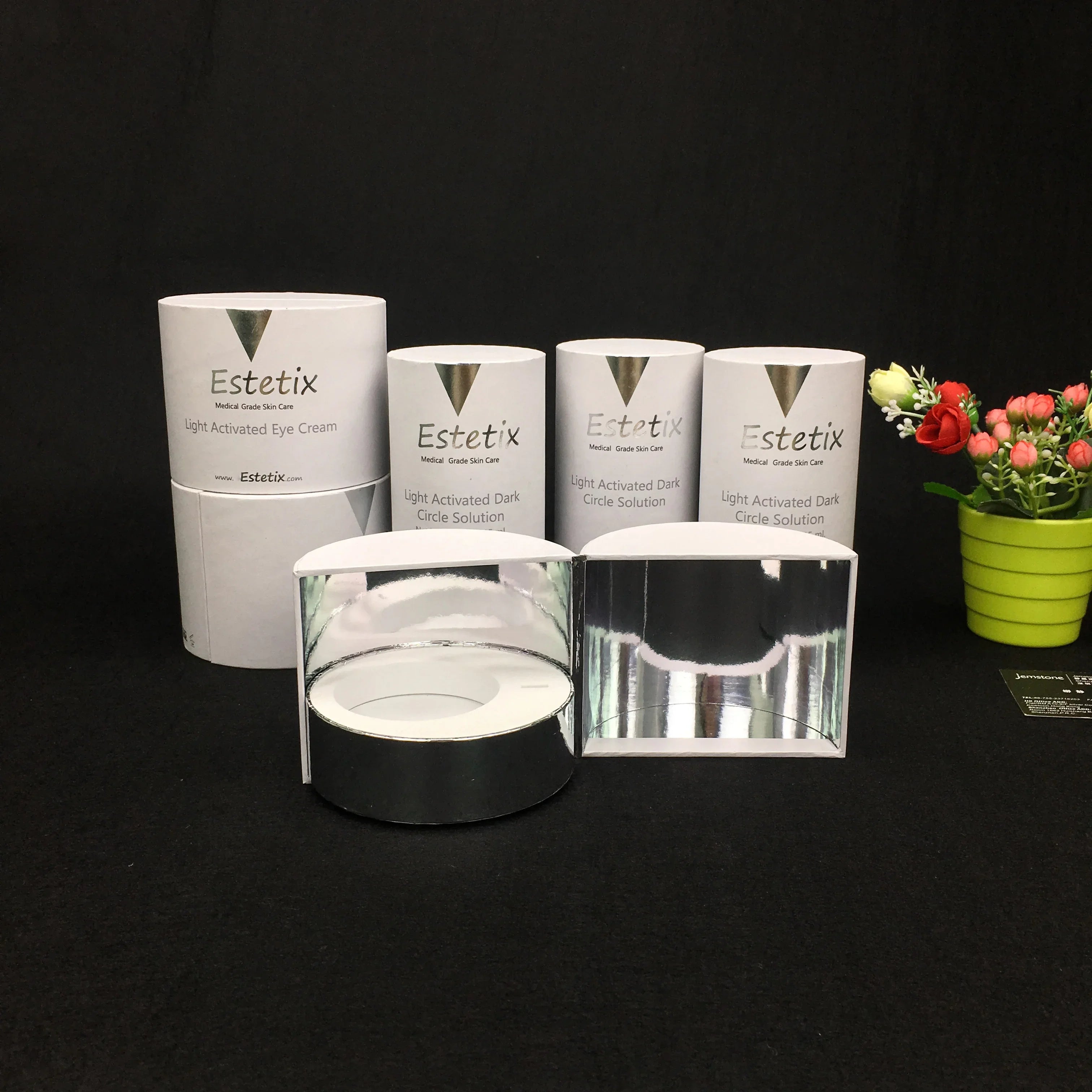 Kraft  Cylinder Cardboard   Packing Paper Tube  for Cosmetics and Dropper