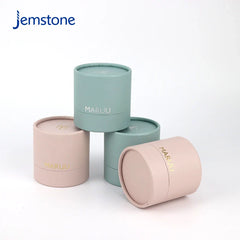 Wholesale Custom Printed logo Luxury Kraft Simple High-end Tea Coffee Perfume Paper Tubes Candle Round Cardboard Tube Packaging
