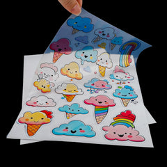 Premium Inkjet Printable Full Color Printing A4 Clear Transparent Vinyl Photo Sticker Paper Sheet for Inkjet Printer