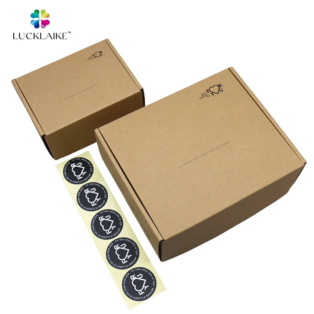 Customizable logo Brown Kraft Gift Caja Carton Packing Corrugated Soap Candle Clothing Pr Postal Paper Cardboard Boxes Packaging