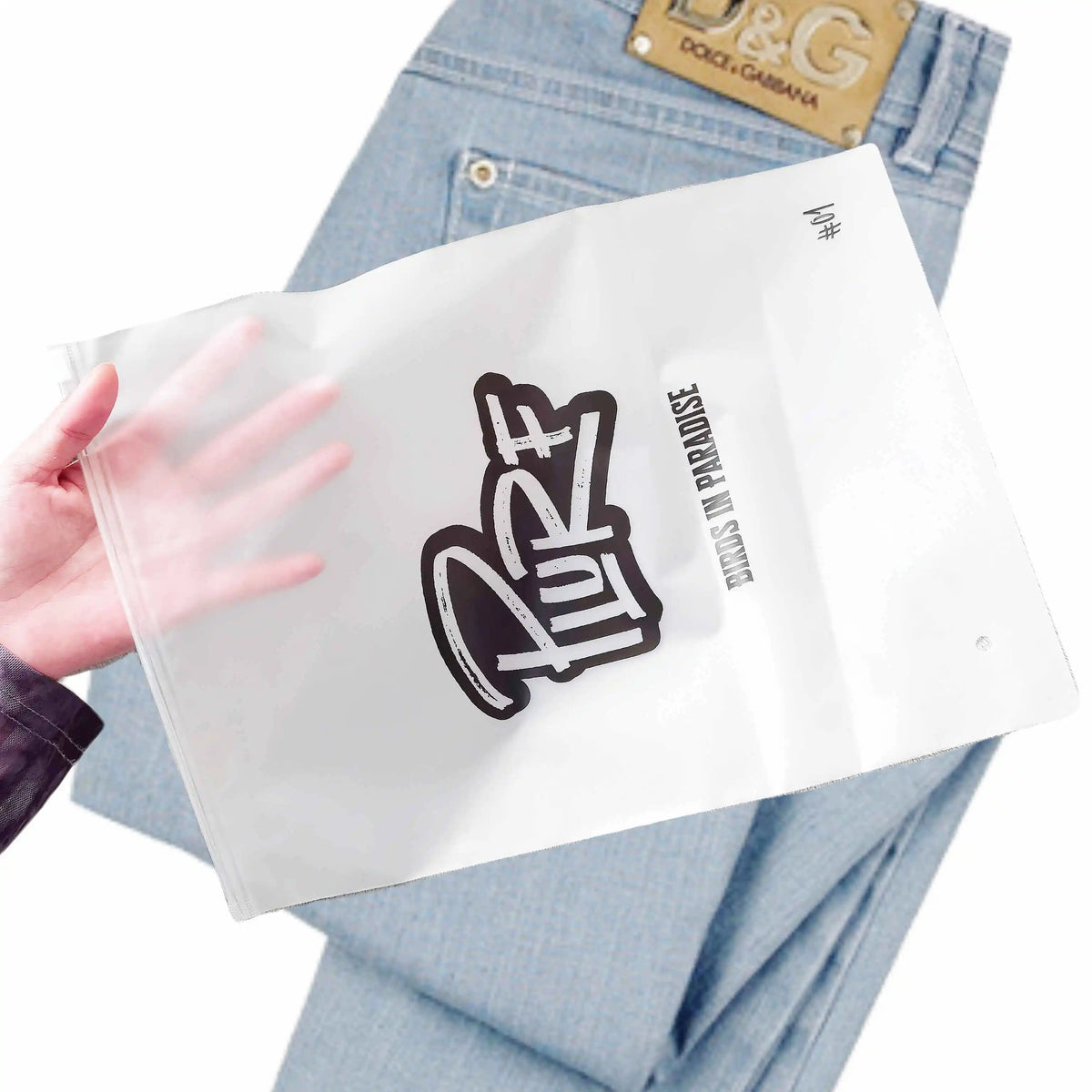 Custom Biodegradable Plastic Clothing Packaging Bags for Packaging Shipping Zipper Bag with Own logo Zip Bag