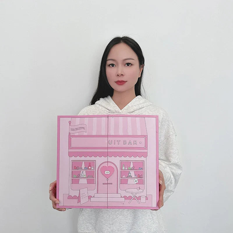 ODM Luxury Customised Recyclable Handmade Blank Cosmetic Rigid Magnetic Double Door Gift Boxes Packaging with Magnet Lid