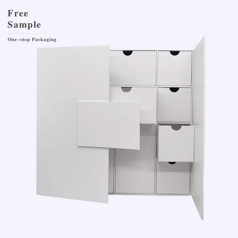 Wholesale Pink Red Blue Double Layer Custom Heart Shape Paper Gift Luxury Rose Flower Custom Heart Box for Valentine's Day