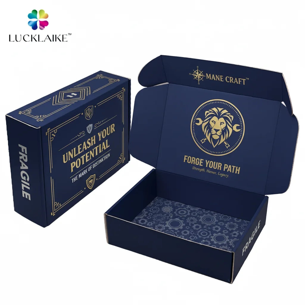 Custom Boxes with logo Packaging Gift Mailer Kraft Corrugated Box Paper Packaging Boxes for Men Shipping