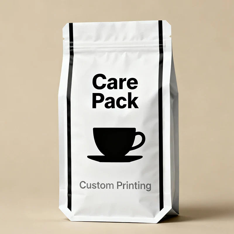 Bolsa Coffee PE Plastic Composite Food Square Flat Bottom Cafe Bean 8 Side Sealed Packaging Bags