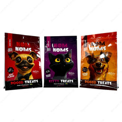 Recyclable Food Grade Smell Proof Dog Food Treat Packaging Bags Flat Bottom Bags With Zipper.