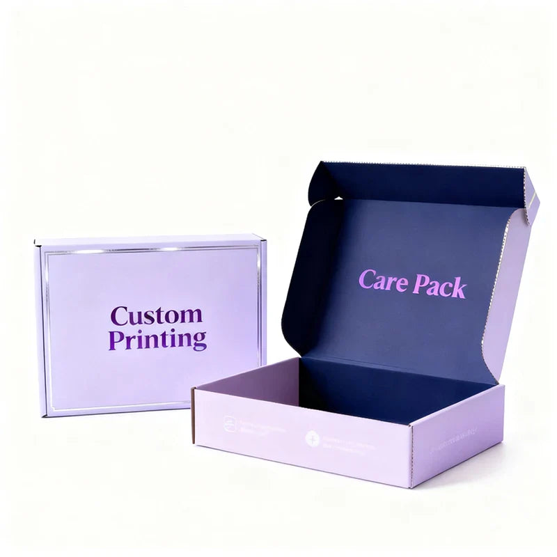 Custom Branded Printed Black Corrugated Shipping Boxes Clothing Packaging Mailer Paper Box