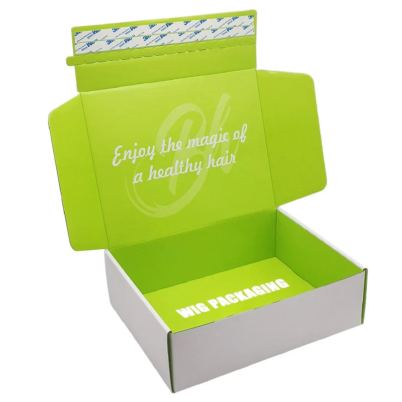 Custom Corrugated Cardboard Paper Folding Mailing Packaging Tear Strip Printed Self Sealing Mailer Shipping Gift Box With Logo