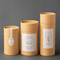 Custom Logo Eco Friendly Large Cardboard Cylinder Container Paper Tube for Clothing T Shirt Sock Scarf Packaging