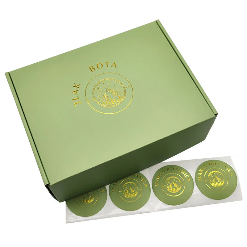 Wholesale Luxury Gold Foil Design Printed Custom Matte Grey Corrugated Cardboard Shipping Clothing Packing Box