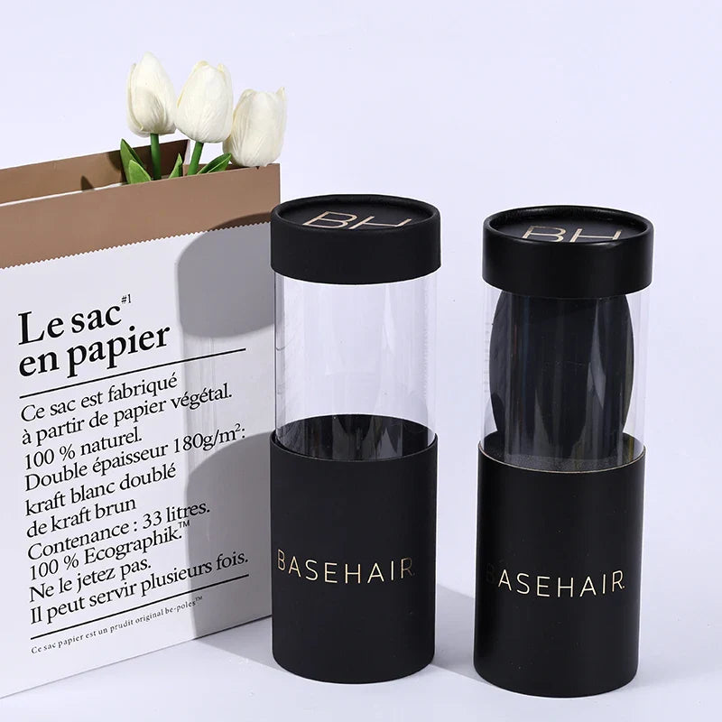 Custom Coffee  Food Kraft Round Cardboard Tube Powder Paper Core Tube With Windows 500Ml Packaging