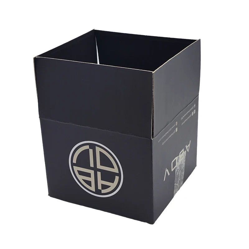 Wholesale Recyclable Corrugated Cardboard Delivery Emballage Carton Package Black Packaging Carton Box for Pack Carton Sale