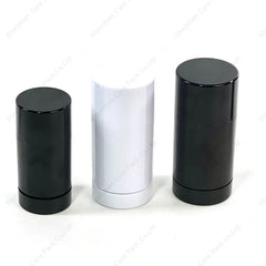 Wholesale Plastic 100% Biodegradable PE Deodorant Stick Lip Balm Cosmetic Tube Containers Packaging with Custom Logo Round Shape