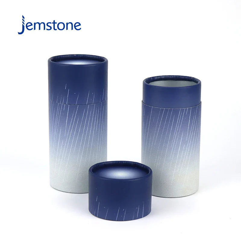 Custom Eco Luxury Kraft Cardboard Cylinder Box Perfume Packaging Food Tea Coffee Spice Powder Paper Tube