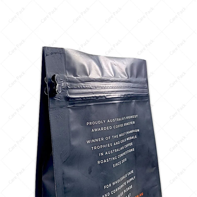 Customized Logo Wholesale Coffee Bean Aluminum Plating 250g 500g 1000g Packing Bags With Hot Stamping