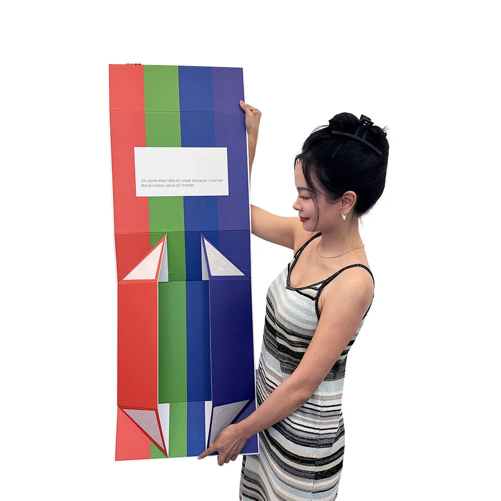 Custom Luxury Men Woman Magnet Closure Folding Cardboard Shoe Gift Paper Boxes White Magnetic Box Packaging for Present