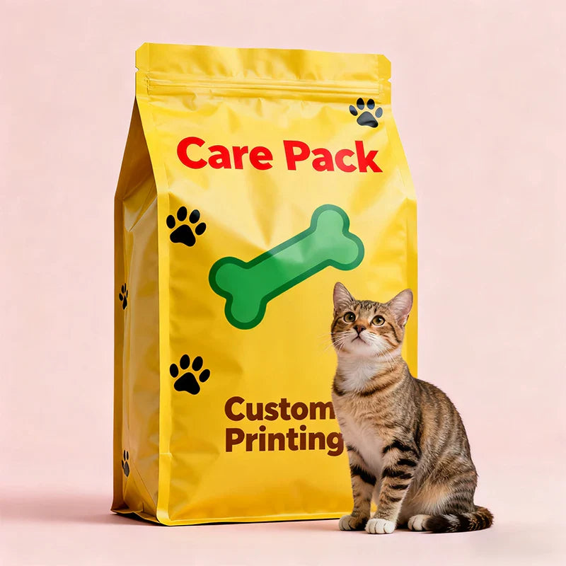Flexible PE Plastic Dry Pet Laminated Doypack Anti-Static Dog Food Treat Packaging Bags With Zipper