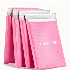 Custom logo Matte Colored Bubble Bags Shock Proof Waterproof Express Self Adhesive Shipping Bags Foam Cushioning Packaging Bags