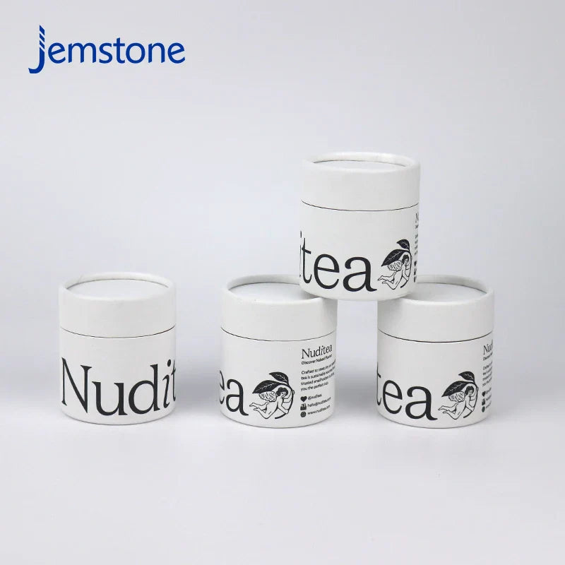Custom Biodegradable Kraft Cardboard Food Tea Bag Powder Coffee Tube Packaging Cosmetic Perfume Candle Paper Tube