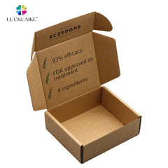 Custom logo Brown Mailer Gift Cosmet Box Corrugated Kraft Mailing Package Paper Carton Box Packaging Shipping Box with logo