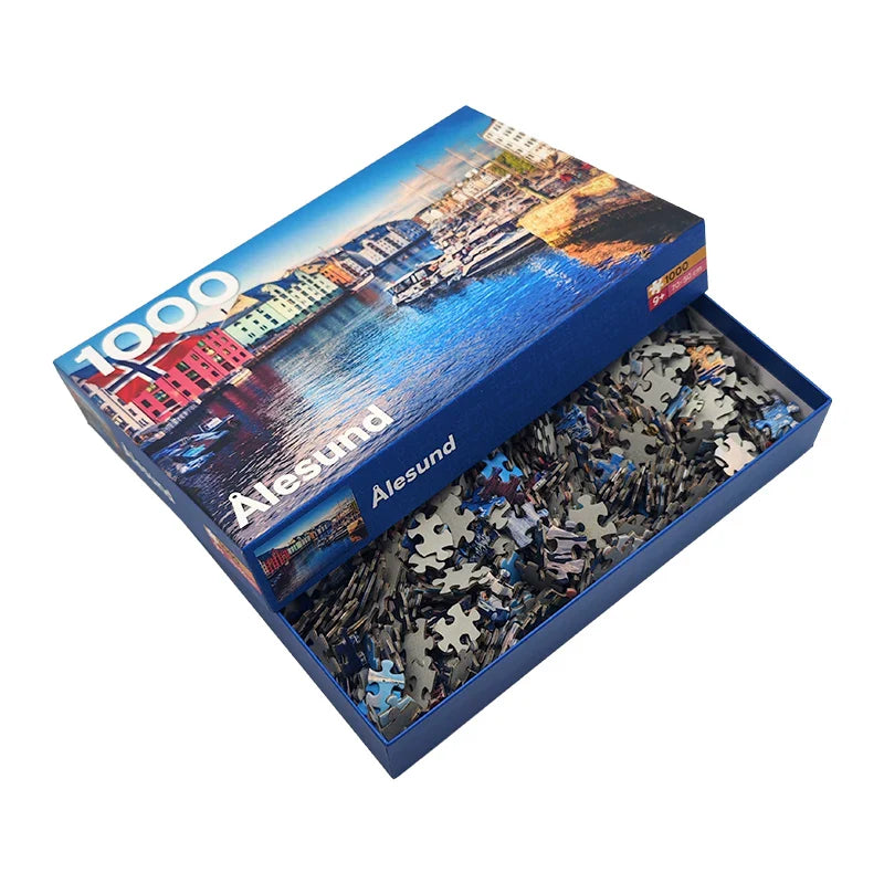 High Quality Custom Printing 500 1000 Pieces Super Hero Cartoon Jigsaw Puzzles for Adults